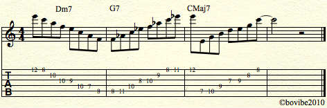 c-major-progression jazz lick